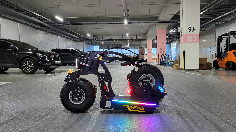 WEPED Cyberfold Rhino Electric Scooter - Folded